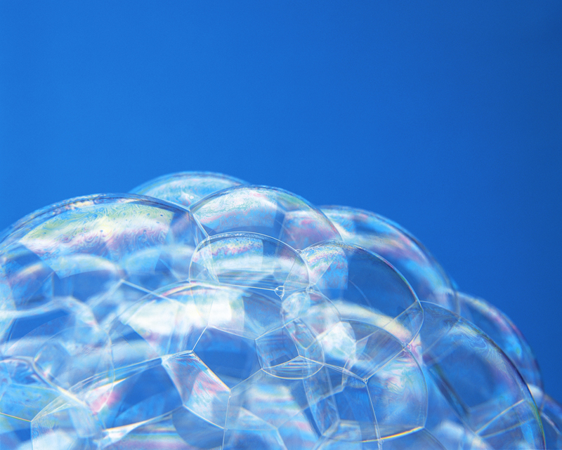 コインランドリーの泡のイメージ写真